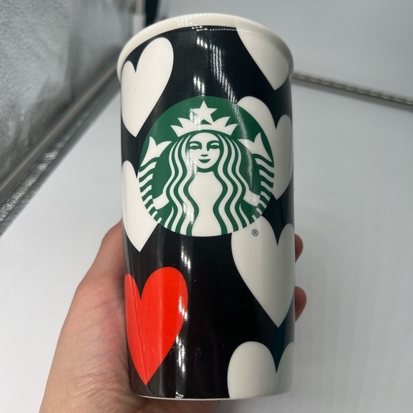 Starbucks Other - Starbucks ceramic valentines mug 12 fl oz/355 ml @2015 glass mug cup no lid